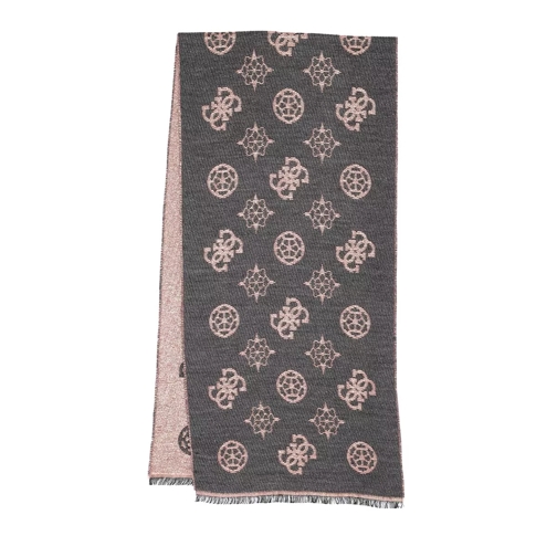 Guess Jacquard Scarf Grey Wollen Sjaal