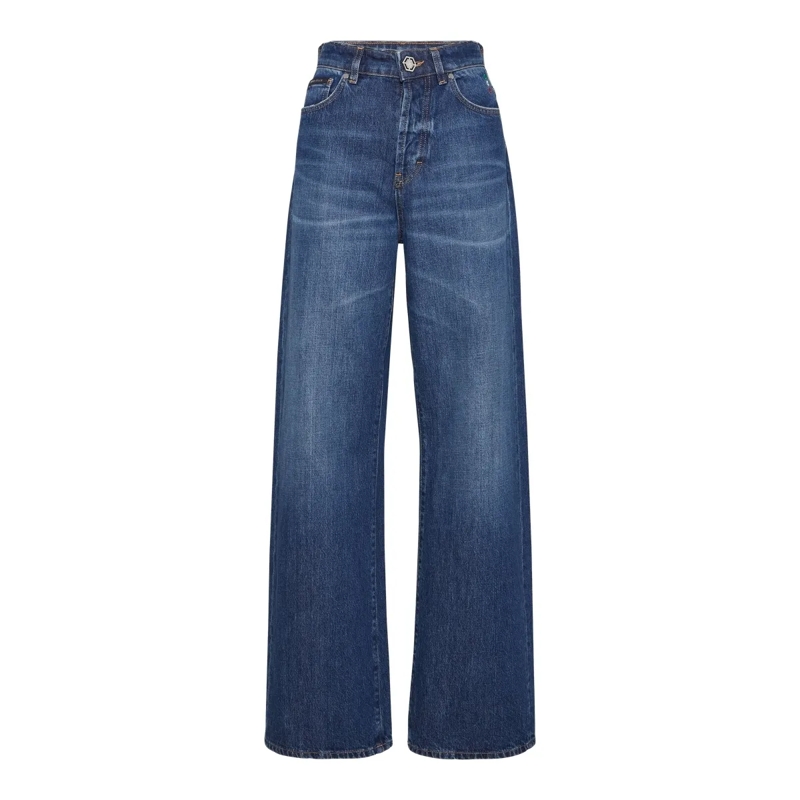 Philipp Plein Jeans Stil und Originalität mit dieser 5-Pocket-Hose aus dunkel-blau