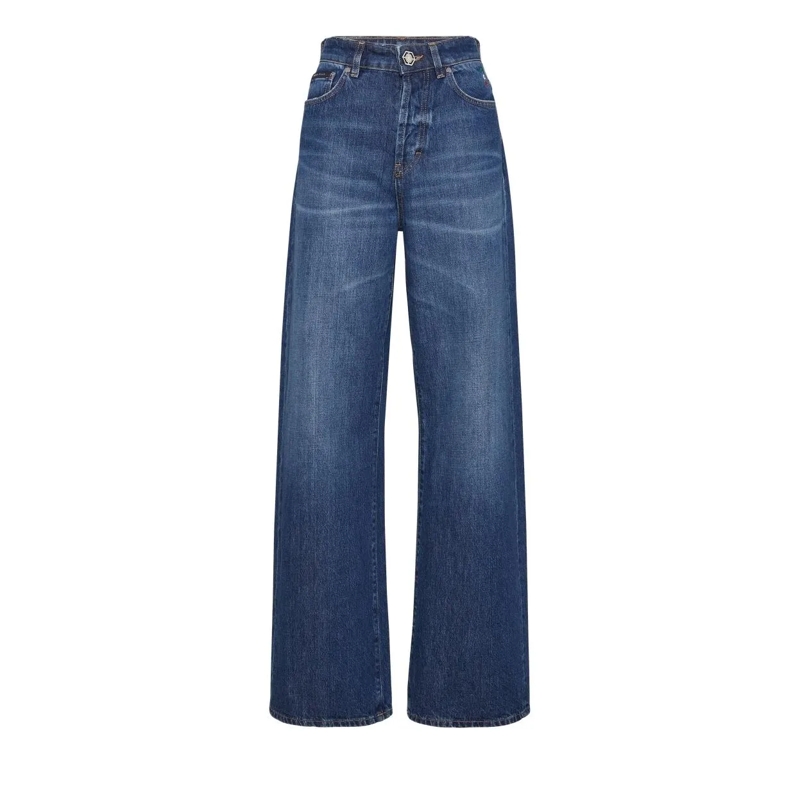 Philipp Plein Jeans Stil und Originalität mit dieser 5-Pocket-Hose aus dunkel-blau(Image 5)