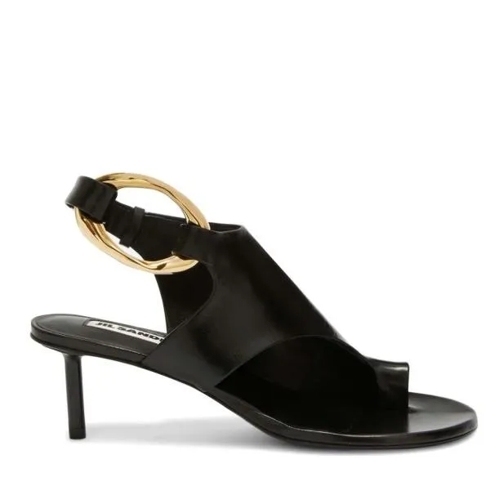 Jil Sander Black Open Toe Sandals Black Sandale