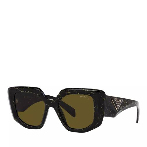 Prada 0PR 14ZS Black/Yellow Marble Sonnenbrille