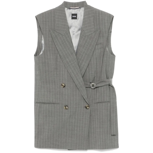 Boss Blazer Medium Grey Jewelara Vest Grey