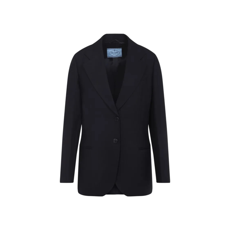 Prada Blazer Blue Virgin Wool Prada Blazer Blue