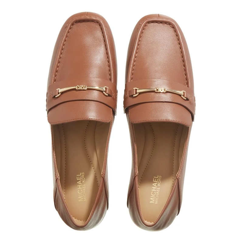 MICHAEL Michael Kors Mocassin Lena Loafer Luggage(Image 5)