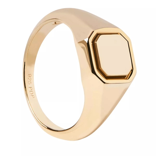 PDPAOLA Octet Stamp Ring Gold Siegelring