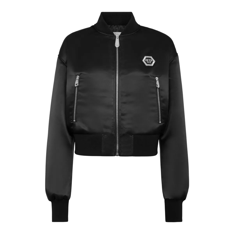 Philipp Plein Daunenjacke Bomber Fatale schwarz