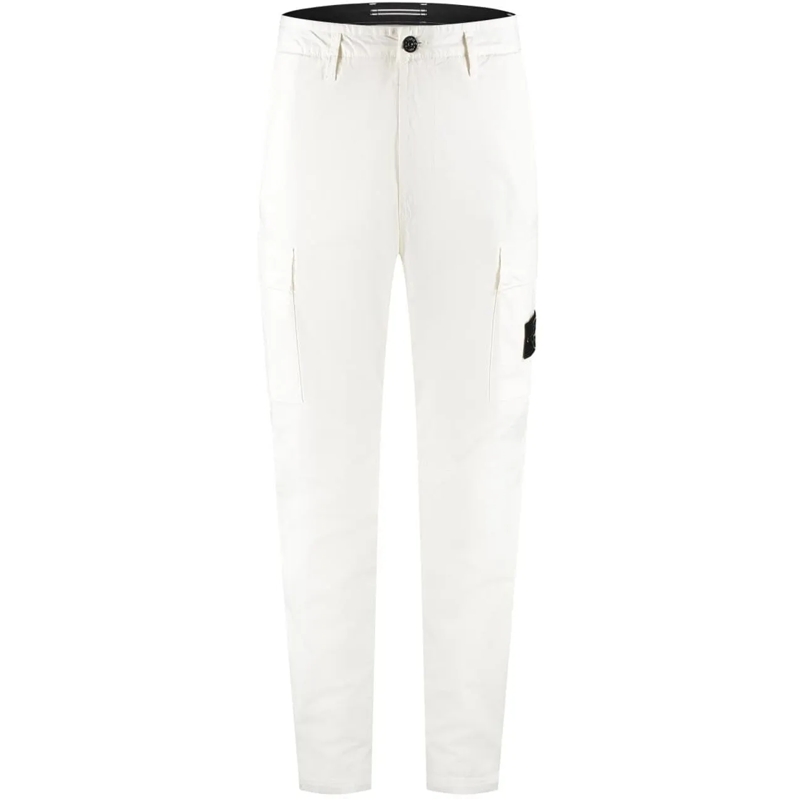 Stone Island Slim-Fit-Jeans Trousers weiß