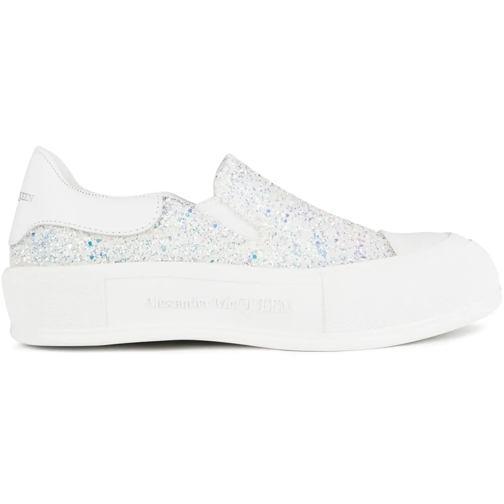 Alexander McQueen sneaker basse Deck Plimsoll Glitter Slip On Sneakers mehrfarbig