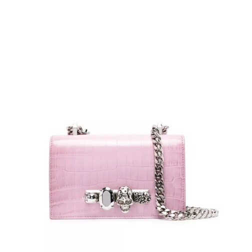 Alexander McQueen The Four Jeweled Ring Pink Mini Bag Pink Liten väska