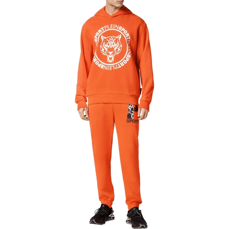 Plein Sport Top Hoodie Carbon Tiger orange(Image 4)
