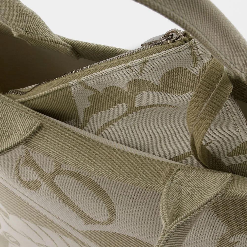 Burberry Totes & shoppers Ekd Shopper Bag Cotton Beige in grijs