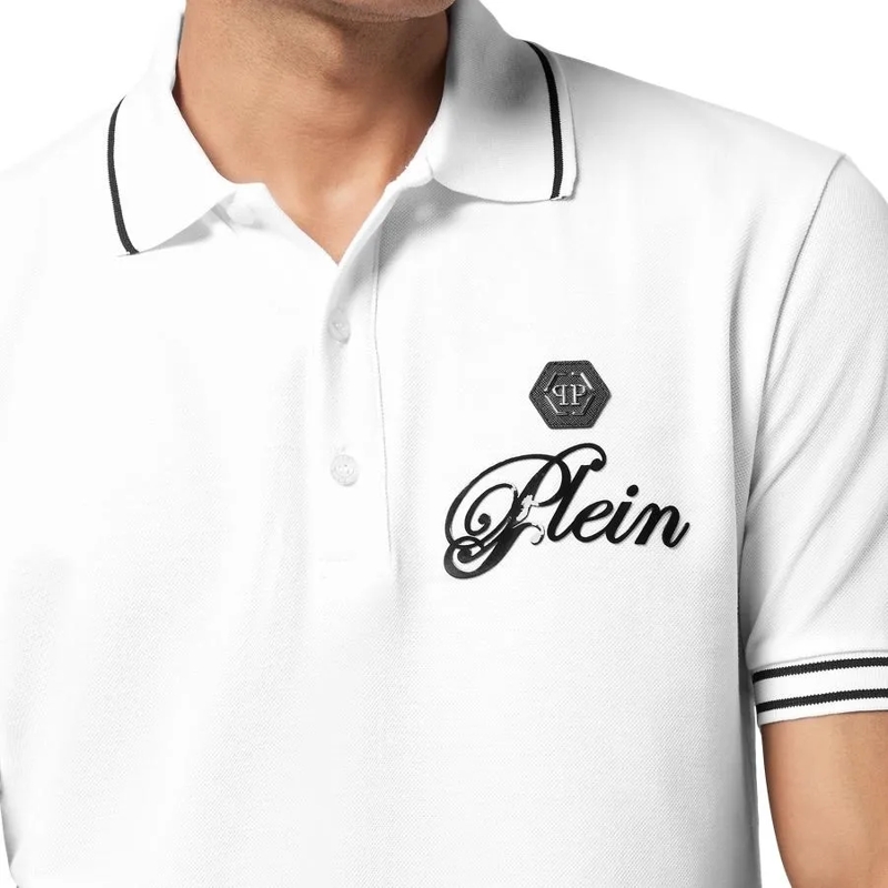 Philipp Plein Poloshirt Poloshirt Ss Signature weiss(Image 5)