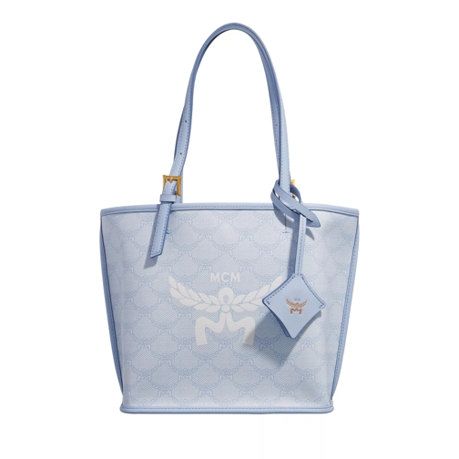 MCM Himmel Lts Shopper Mini Ancient Blue Shopping Bag
