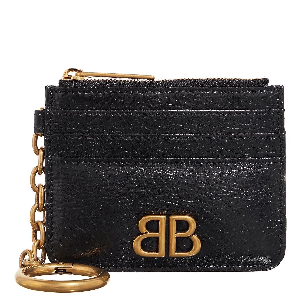 Balenciaga Portemonnaies - Monaco Card Holder With Chain - Gr. unisize - in Schwarz - für Damen