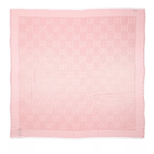 Gucci GG Lame Jacquard Scarf Pink Leichter Schal