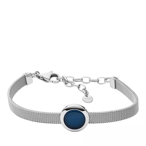 Skagen Sea Glass Mesh Bracelet Silver Armband