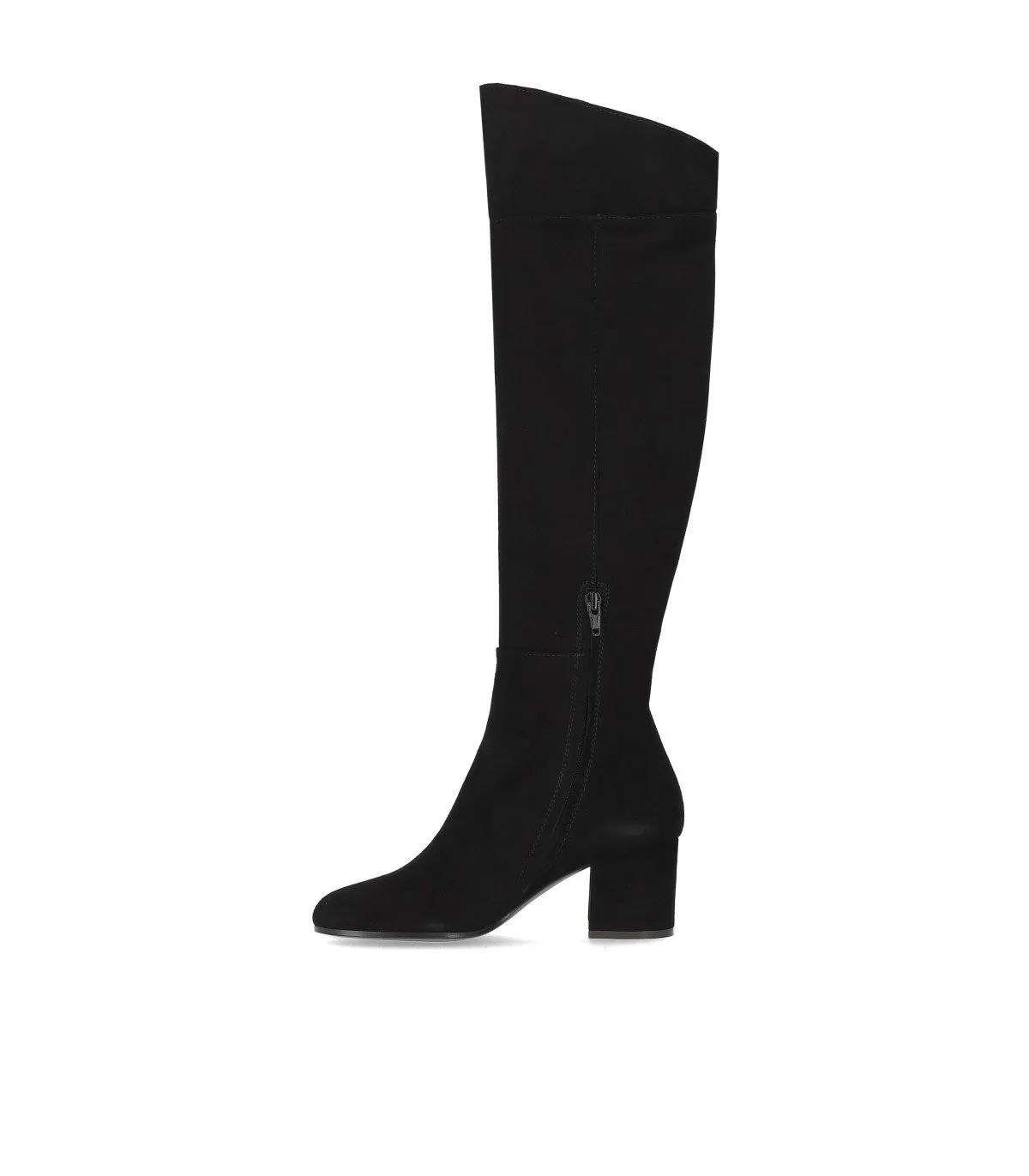 Thumbnail - Via Roma 15 Stiefel - Vr Black Suede Heeled High Boot - Gr. 36 (EU) - in Schwarz - für Damen