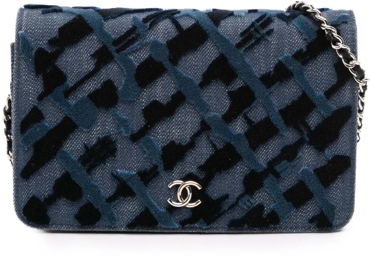 Chanel Hobo Bags - Denim and Velvet Wallet On Chain - Gr. unisize - in Blau - für Damen
