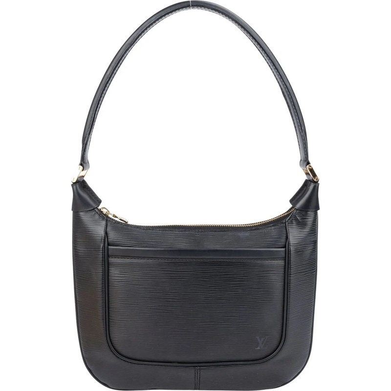 Louis Vuitton Schultertasche Louis Vuitton Noir Epi Leather Matsy Shoulder Bag schwarz