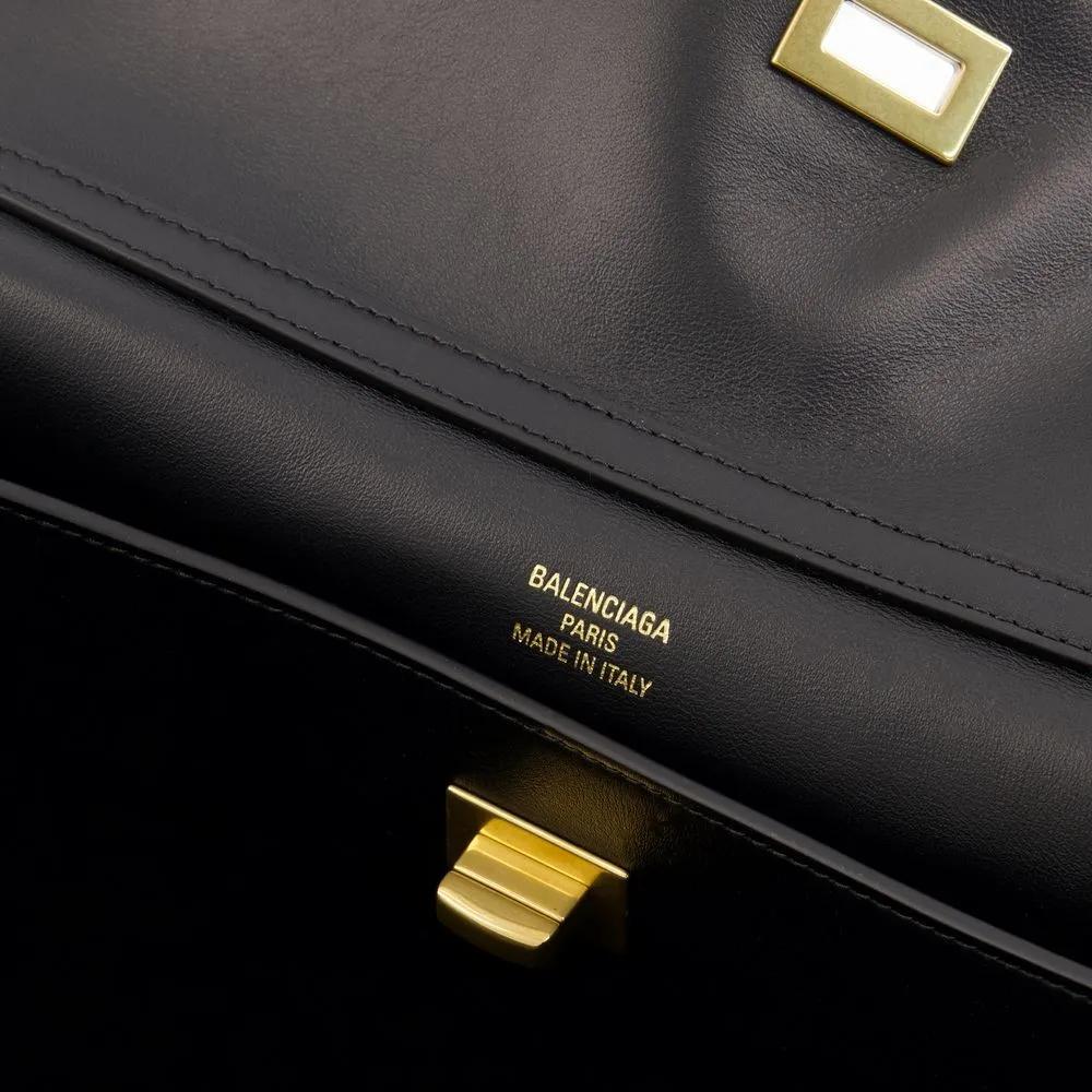 Balenciaga Hobo bags Rodeo Shoulder Bag Leather Black in zwart