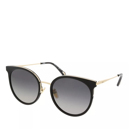Chloé CH0060SK-001 56 Sunglass Woman Bio Acetate Black-Gold-Grey Sunglasses