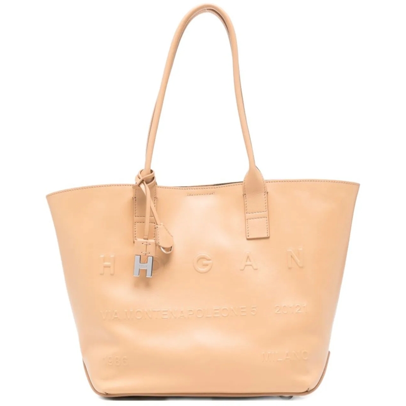 Hogan Shopper Bags Leather Brown braun