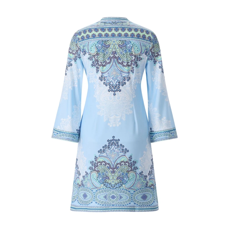 Hale Bob Mini-robe Minikleid mit Paisleymuster blau(Image 2)