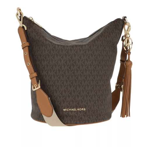 MICHAEL Michael Kors Brooke Medium Zip Bucket Bag Brown/Acorn Bucket Bag