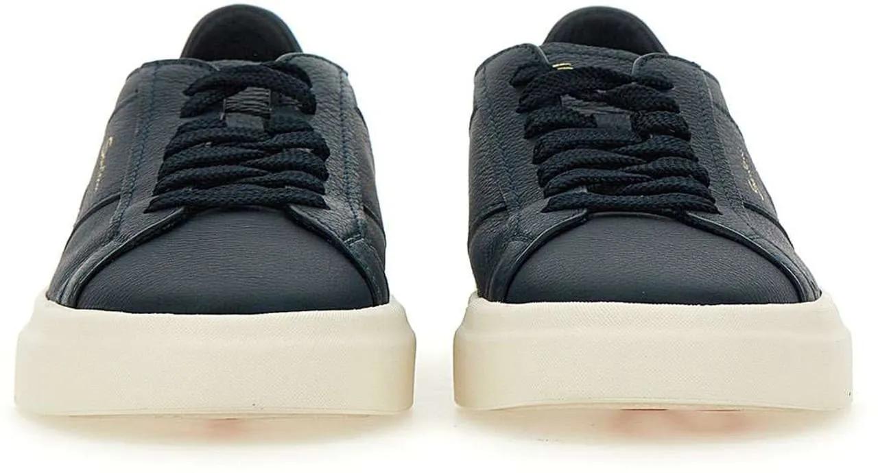 Thumbnail - Santoni Low-Top Sneaker - 'Double Buckle' Sneakers - Gr. UK_9_5 - in Blau - für Damen