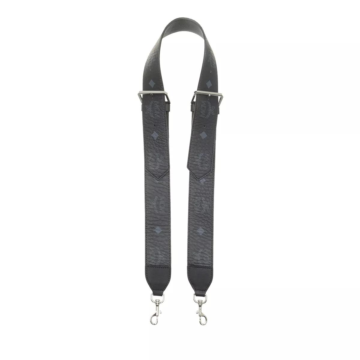 MCM Aren Visetos Strap Black | Schulterriemen