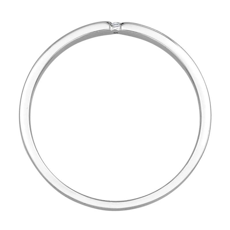 Elli Diamantring Ring Verlobungsring Diamant (0.015 ct.) 585 Weißgo weiss(Image 3)
