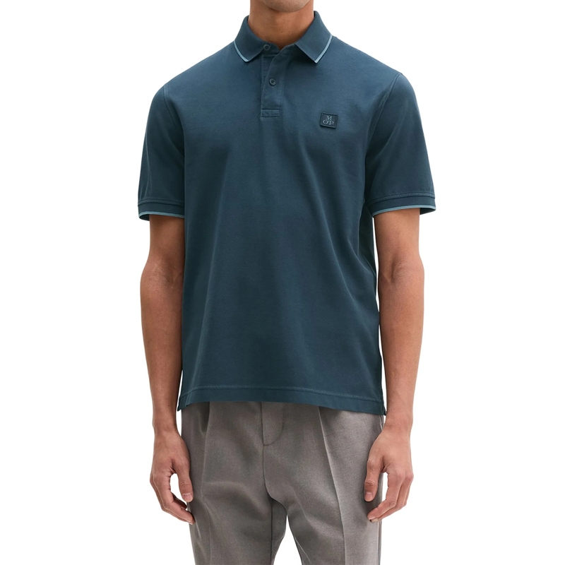 Marc O´Polo Poloshirt Poloshirt Shortsleeve 1er Pack nachtblau