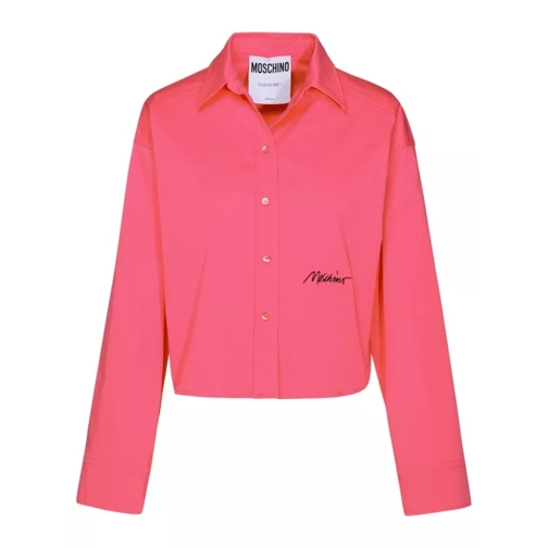 Moschino Fuchsia Cotton Shirt Pink 