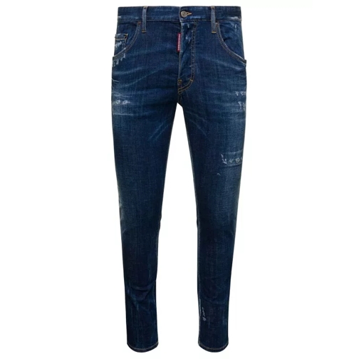 Dsquared2 Skater' Light Blue Five-Pocket Jeans With Rips And Blue Jeans