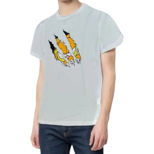 Iceberg T-Shirts Iceberg Heren T-shirt Wit F02A-6318/1101 weiß