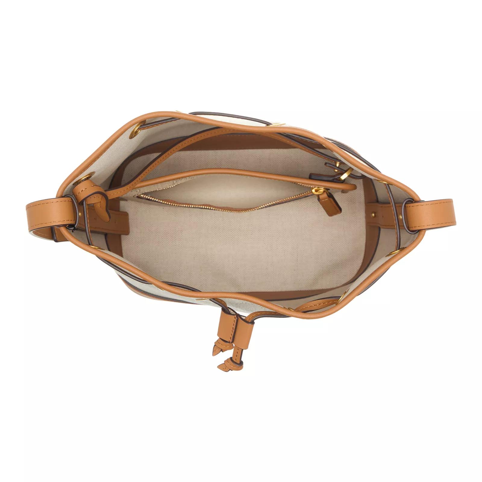 MCM Bucket bags Himmel Drawstring in beige