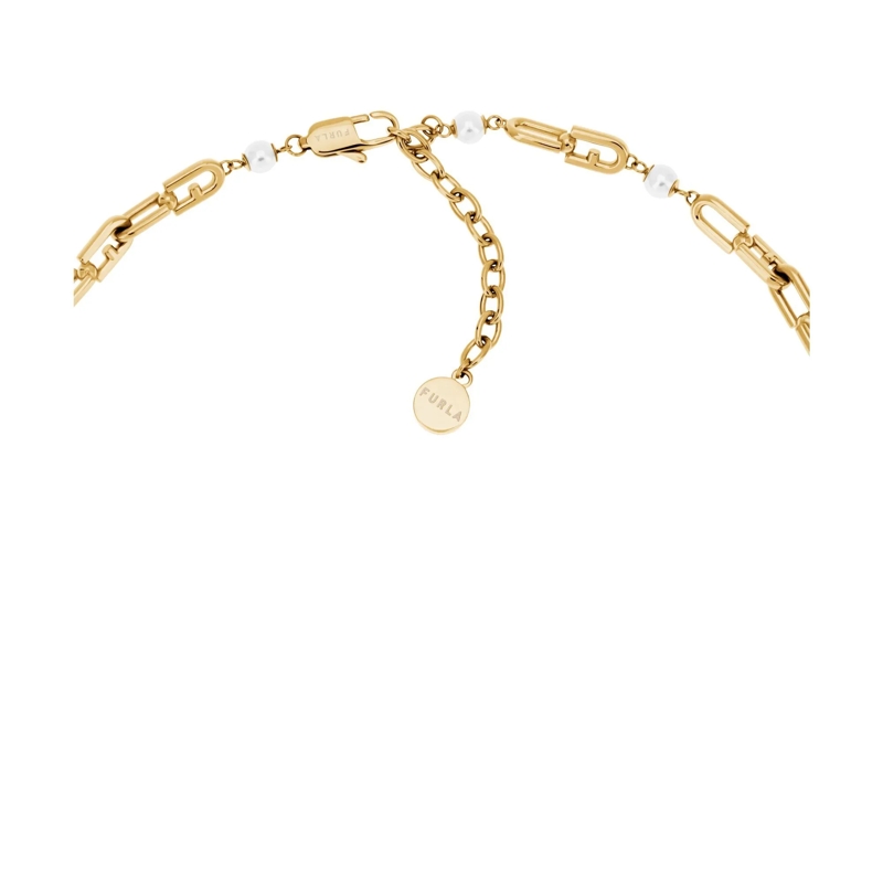 Furla Kurze Halskette Halskette Furla Chained Logo gold(Image 2)