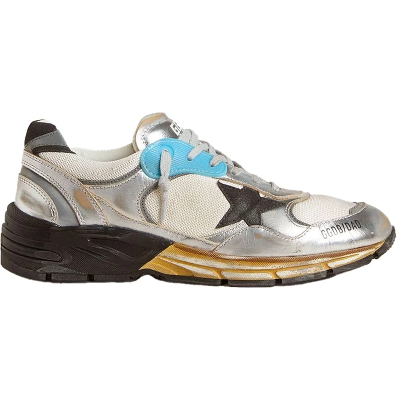 Golden Goose Low-Top-Sneaker Heren Running Dad Sneaker Grijs grau