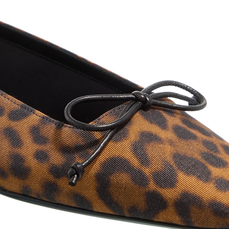 Saint Laurent Ballerinas Poppy Ballerina Shoes Brown / Black(Image 5)