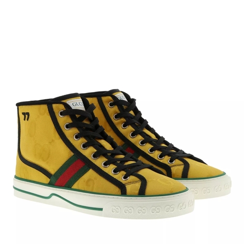 Gucci High Top Tennis Sneaker Yellow High-Top Sneaker