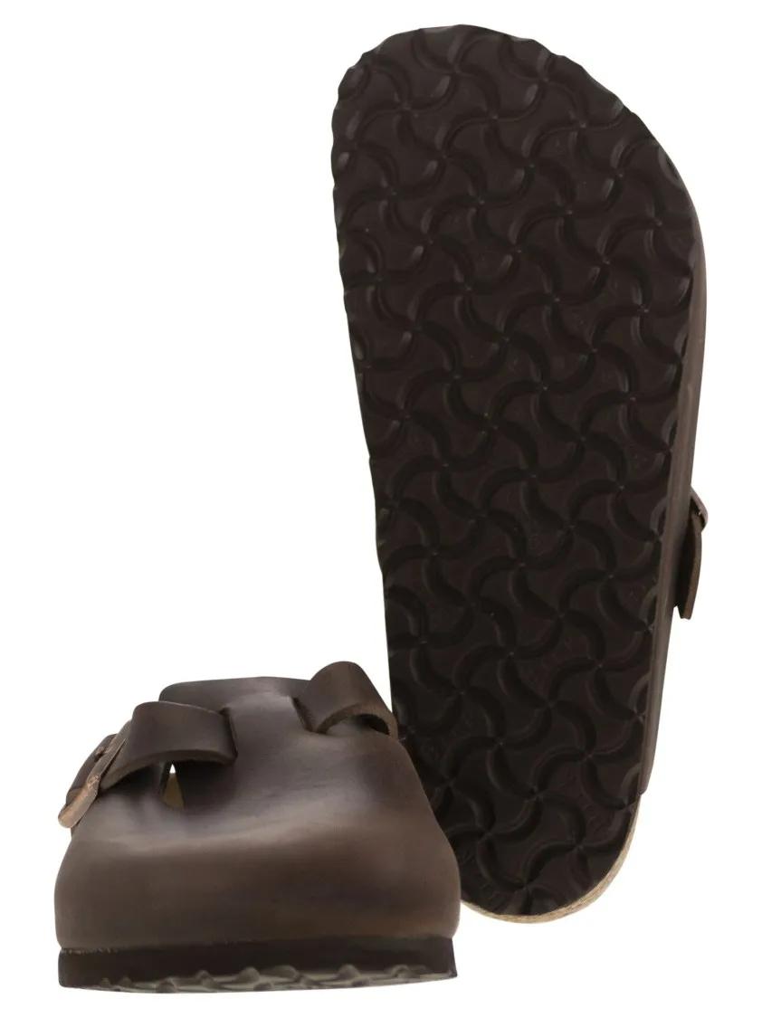 Thumbnail - Birkenstock Slipper & Pantoletten - Boston - Leather Sabot - Gr. 40 (EU) - in Schwarz - für Damen