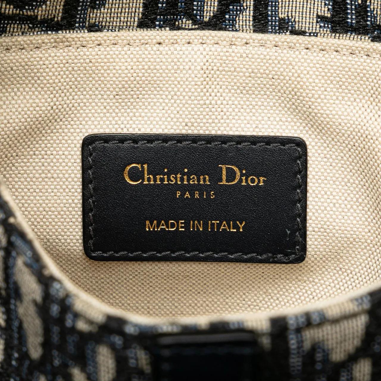 Thumbnail - Christian Dior Hobo Bags - Mini Oblique Canvas Saddle Bag - Gr. unisize - in Blau - für Damen