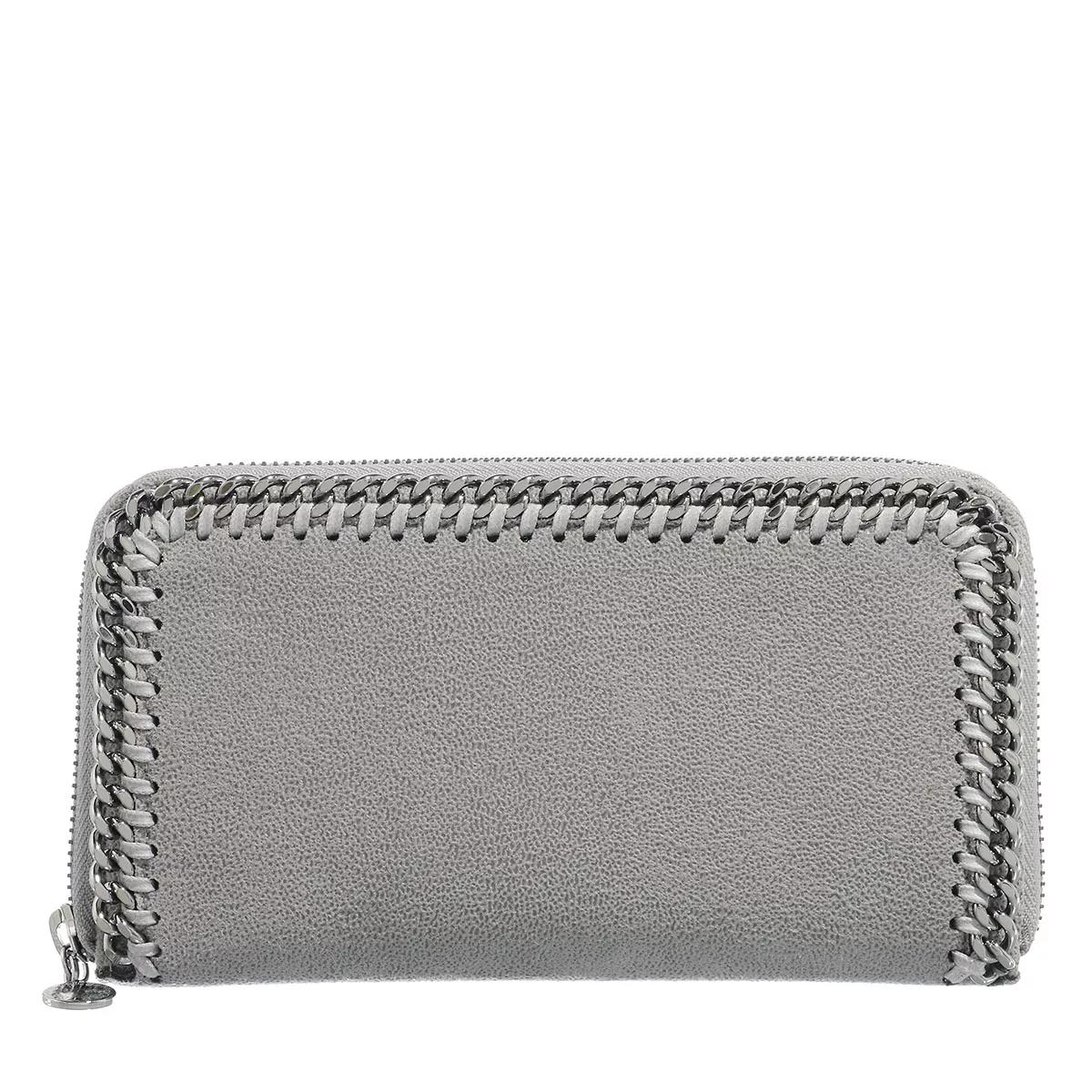 Stella McCartney Portemonnaie - Zipped Around Continental Wallet Shaggy Deer Ligh - Gr. unisize - in Grau - für Damen