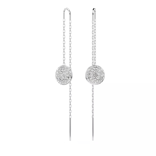 Swarovski Pendant d'oreille Meteora drop earrings, Rhodium plated White