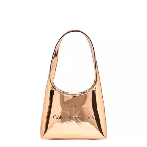 Calvin Klein Calvin Klein Sculpted Goldfarbene Handtasche K60K6 Gold Schoudertas