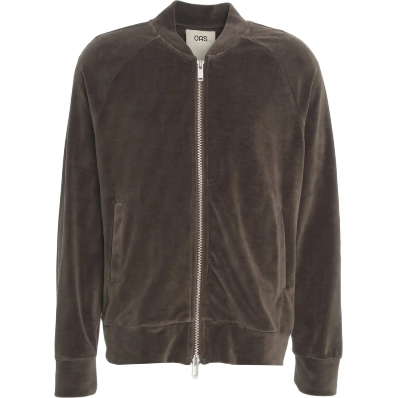 OAS T-Shirt Velvet sweatshirt 'Sierra' braun