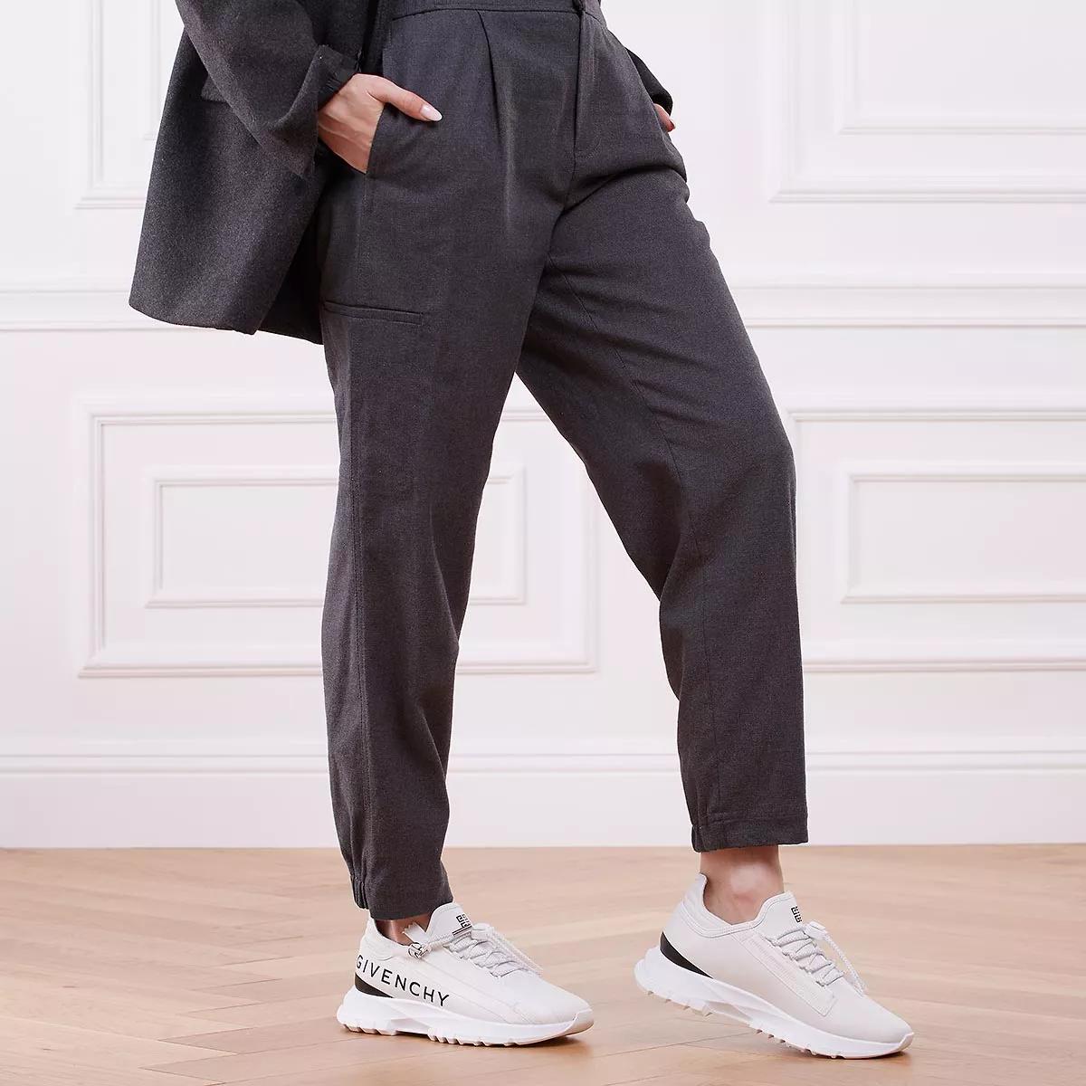 Givenchy Spectre Runner Sneaker In Leather With Zip White