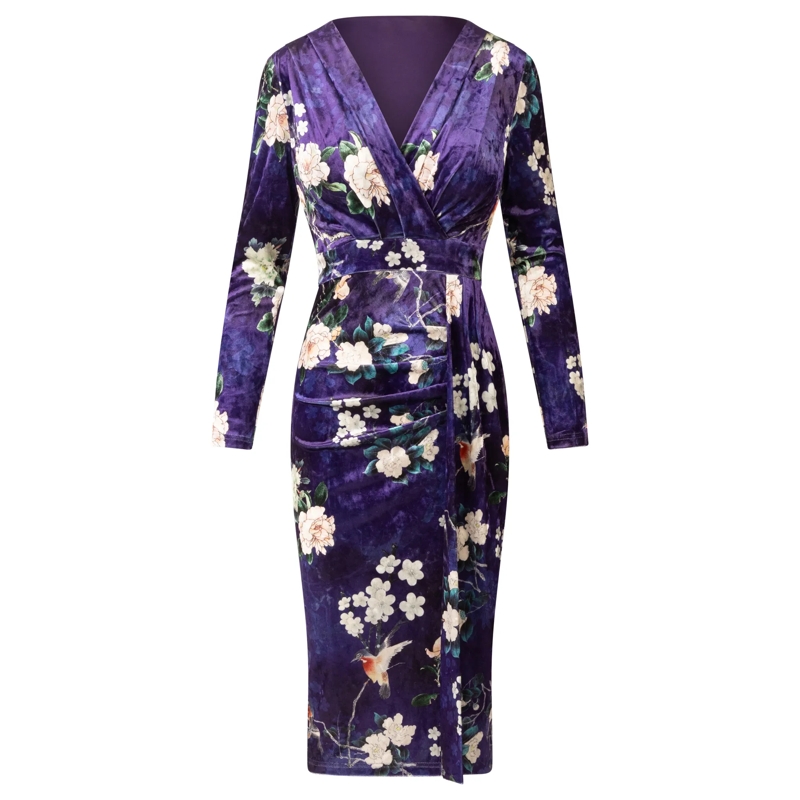 Kraimod Midikleid Cocktailkleid lila