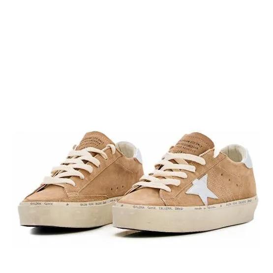 Golden Goose Low-Top Sneaker - Hi Star Suede Sneakers - Gr. 38 (EU) - in Beige - für Damen