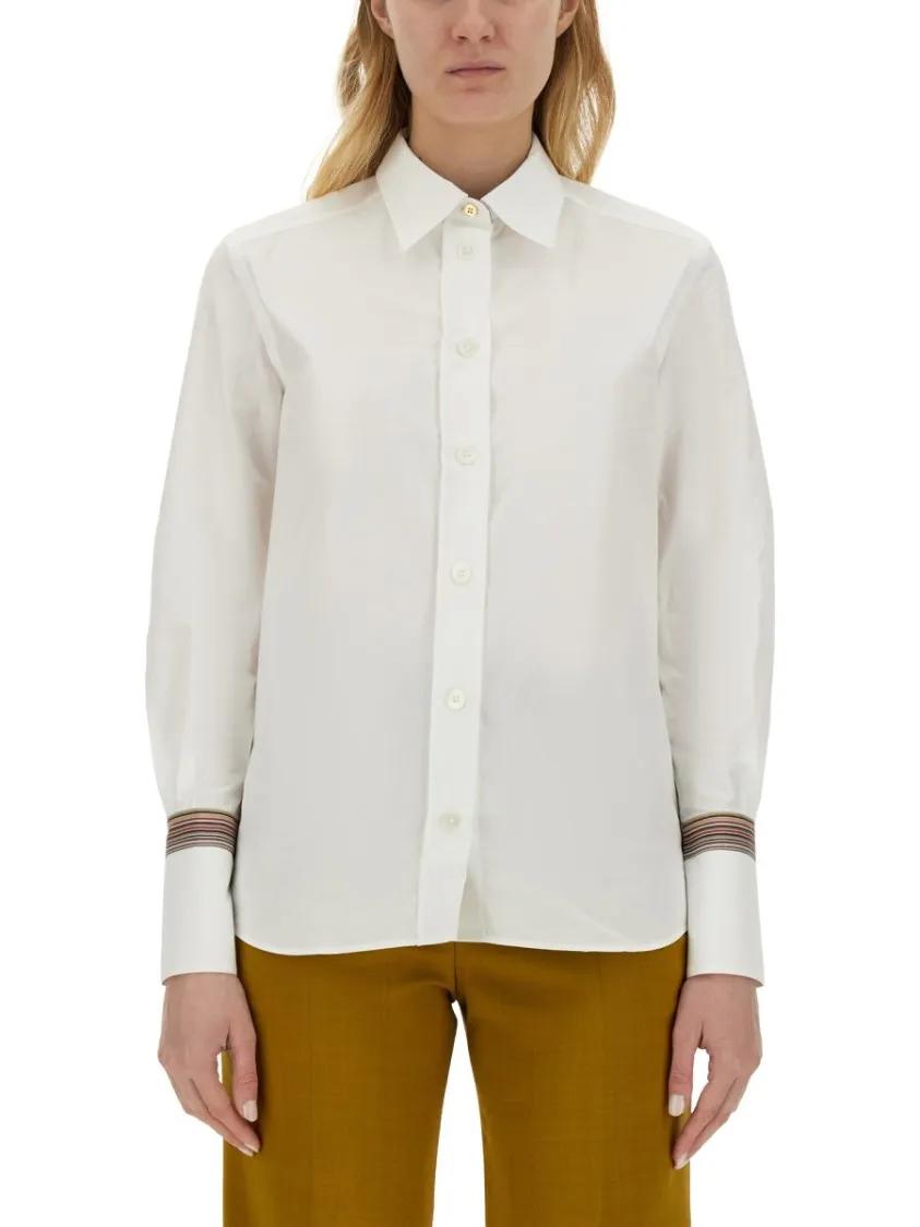 Thumbnail - Paul Smith - Tailored Cotton Shirt - Größe 44 - weiß